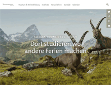 Tablet Screenshot of campus-tourismus.ch